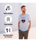 Tee-shirt homme personnalisé photo amoureux