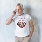Tee-shirt homme personnalisé photo amoureux