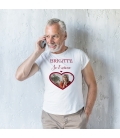 Tee-shirt homme personnalisé photo amoureux
