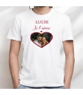 Tee-shirt homme personnalisé photo amoureux