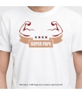 Tee-shirt homme personnalisé super papa