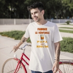 Tee-shirt homme personnalisé papa au rhum