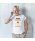 Tee-shirt homme personnalisé papa au rhum