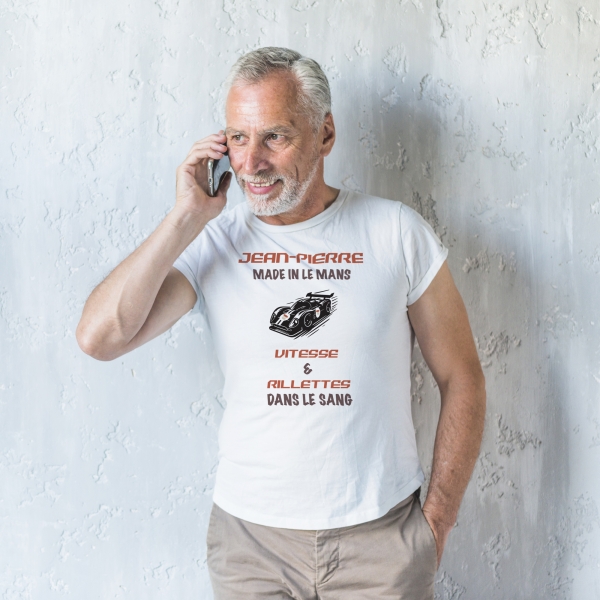 Tee-shirt homme personnalisé vitesse et rillettes