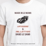 Tee-shirt homme personnalisé vitesse et rillettes