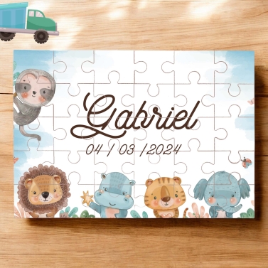 Puzzle personnalisé prénom enfant - garçon