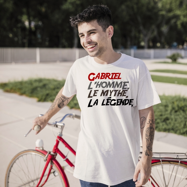Tee-shirt homme personnalisé le mythe la légende