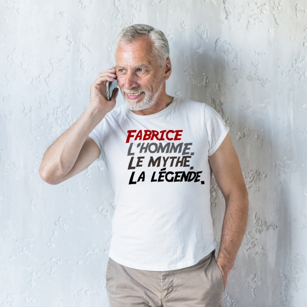 Tee-shirt homme personnalisé le mythe la légende