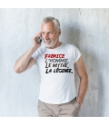 Tee-shirt homme personnalisé le mythe la légende