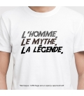 Tee-shirt homme personnalisé le mythe la légende