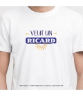 Tee-shirt homme personnalisé veut un ricard
