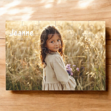Puzzle personnalisable photo et texte au choix