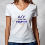 Tee-shirt femme personnalisé veut un ricard