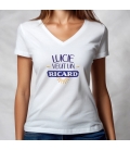 Tee-shirt femme personnalisé veut un ricard