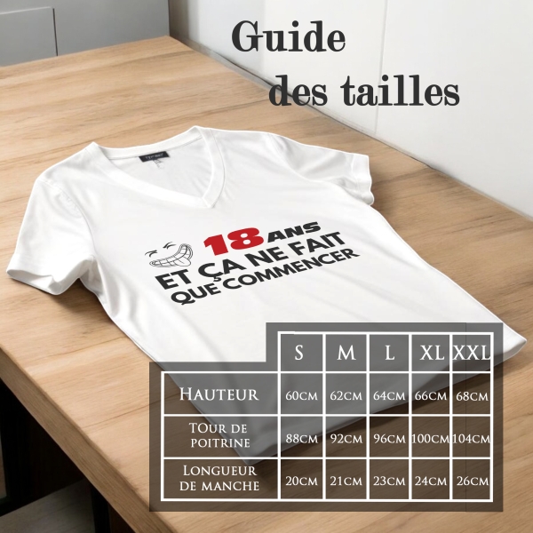 Tee-shirt femme personnalisé smiley âge