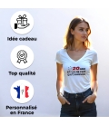 Tee-shirt femme personnalisé smiley âge