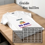 tee-shirt femme personnalisable gateau anniversaire