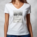 Tee-shirt femme personnalisé étiquette bouteille vin