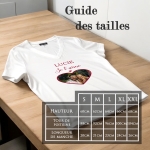 Tee-shirt femme personnalisé photo amoureux