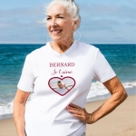 Tee-shirt femme personnalisé photo amoureux