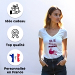 Tee-shirt femme personnalisé maman poule