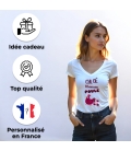 Tee-shirt femme personnalisé maman poule