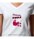 Tee-shirt femme personnalisé maman poule