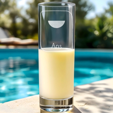 Verre personnalisé avec prénom pastis - Modèle âge et prénom