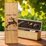Coffret Sommelier Cerf de Noël à Graver