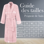 Peignoir de chambre femme rose personnalisée