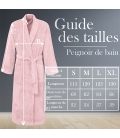 Peignoir de chambre femme rose personnalisée