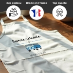 Tablier adulte blanc retraite personnalisé