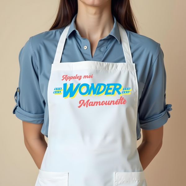 Tablier personnalisable "Wonder Woman"