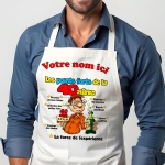 Tablier Anniversaire 40ans homme personnalisé