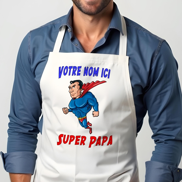 Tablier Anniversaire papa cape homme personnalisé