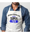 Tablier Je suis un Super Papa personnalisé