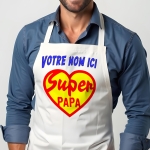 Tablier Super papa personnalisé