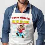 Tablier Anniversaire un an de plus homme personnalisé