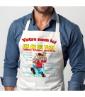 Tablier Anniversaire un an de plus homme personnalisé