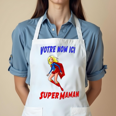 Tablier Super Maman personnalisé