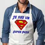 Tablier Super papa personnalisé