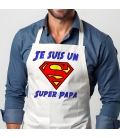 Tablier Super papa personnalisé