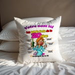 Coussin Anniversaire 20 ans femme
