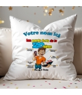 Coussin Anniversaire 20 ans homme
