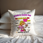 Coussin Anniversaire 18 ans femme