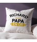 Coussin Papa en OR