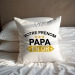 Coussin Papa en OR