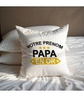 Coussin Papa en OR