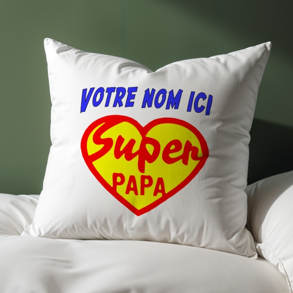 Coussin Super Papa love