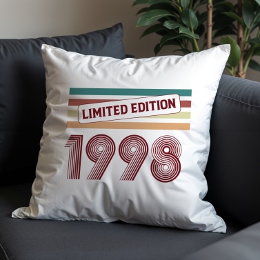 Coussin anniversaire personnalisé
